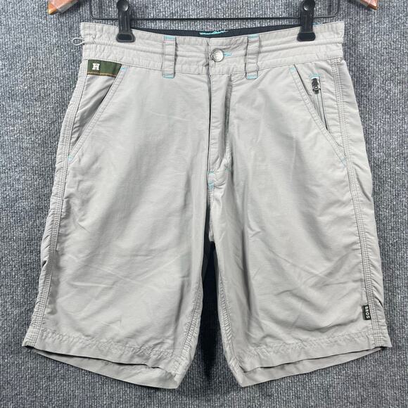 Howler Bros Horizon Hybrid Shorts Men's 28 Gray Zip Drawstring Casual Trail - Picture 1 of 14